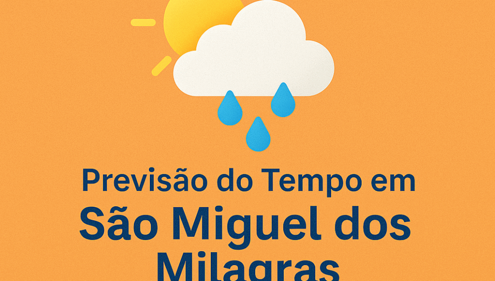 Previsão do Tempo em São Miguel dos Milagres hoje! - Portal São Miguel dos Milagres