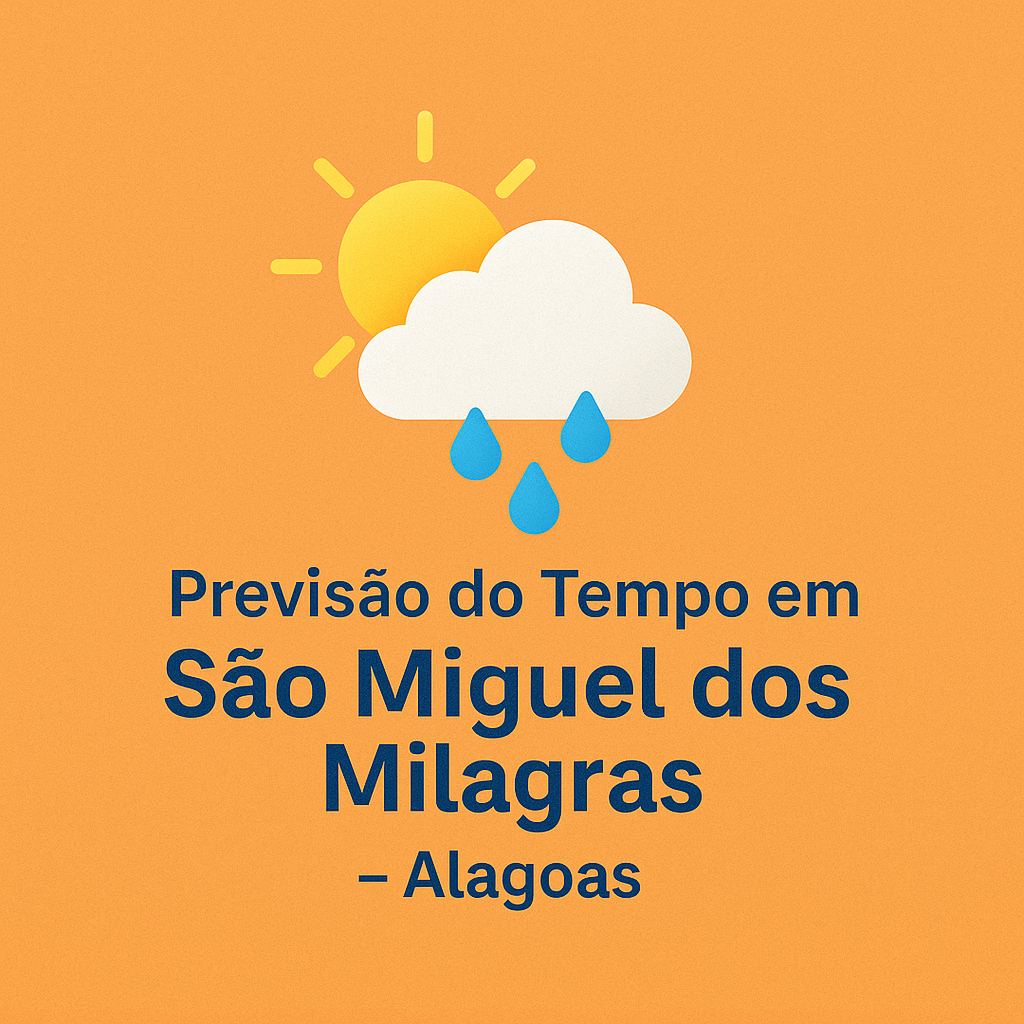 Previsão do Tempo em São Miguel dos Milagres hoje! - Portal São Miguel dos Milagres
