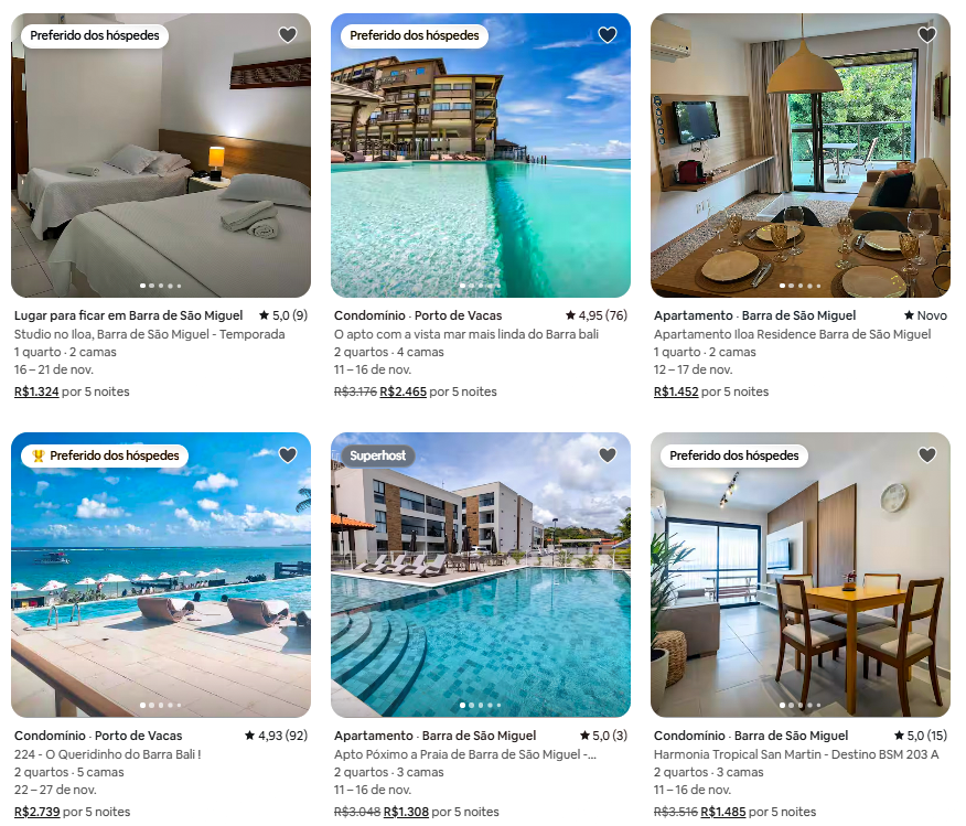 Imóveis para Temporada em Barra de São Miguel: Casas e Apartamentos de Frente para o Mar